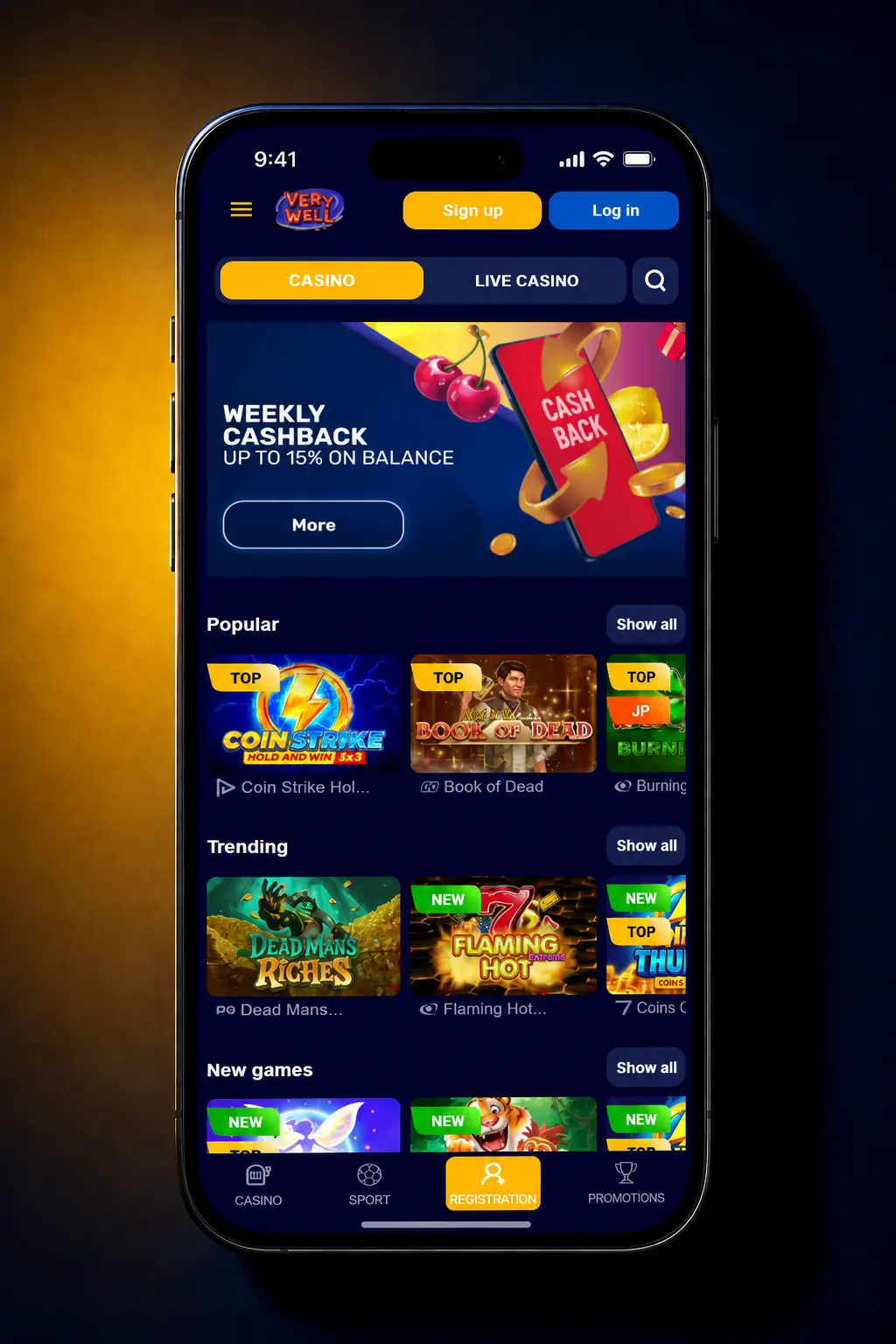 Step-by-step guide to claiming the Very Well registration bonus, including deposit and verification instructions for UK players