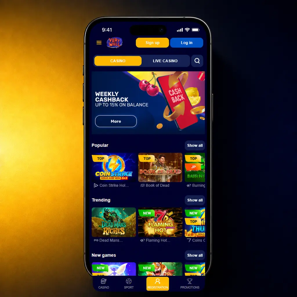 Step-by-step deposit guide for UK players at Very Well Casino showing cashier section with payment options