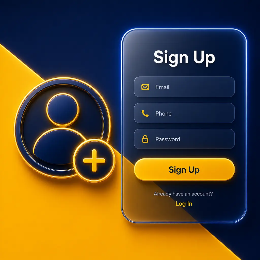 Very Well UK registration form showing sign-up steps including email, password, and deposit to claim welcome bonus