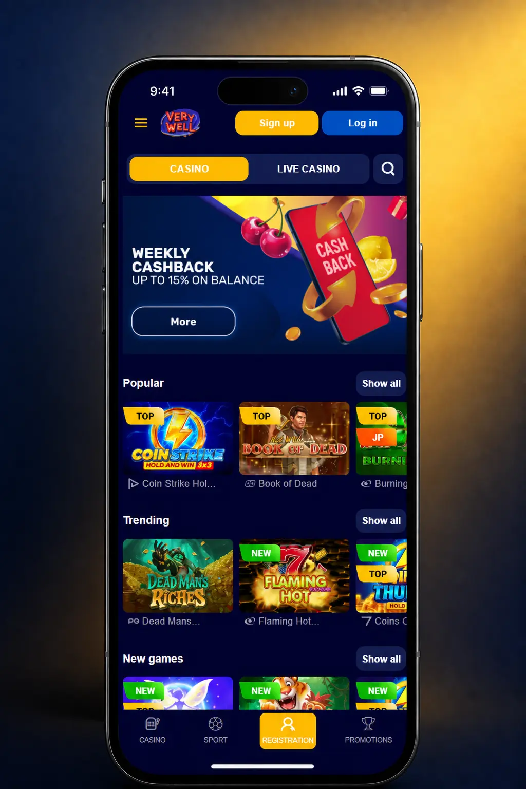 Step-by-step guide to entering the Very Well Casino bonus code during registration or at the cashier for UK players