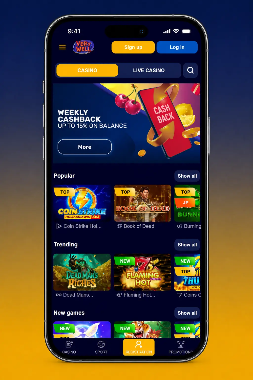 Step-by-step guide on how to withdraw money from Very Well casino account via Cashier section