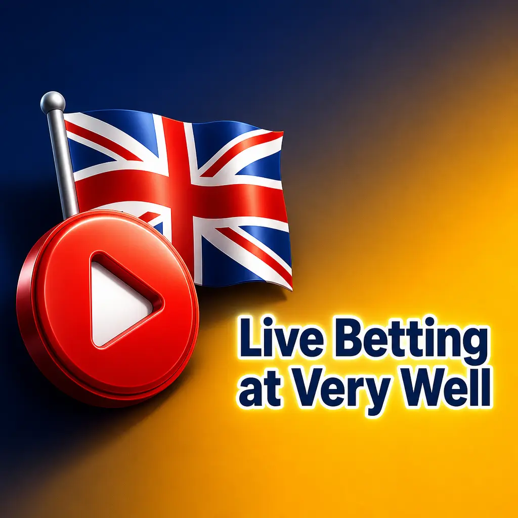 Very Well in-play sportsbook showing live betting odds and match tracker for football, tennis, basketball and esports