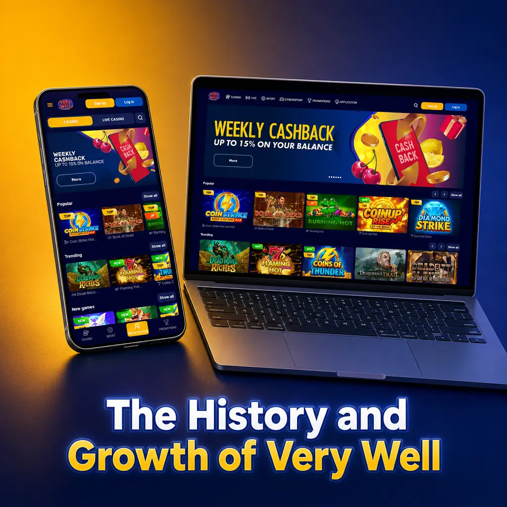 Very Well Casino founded in 2023, operated by Rabidi N.V. under Curaçao licence, offering sports betting and online casino services