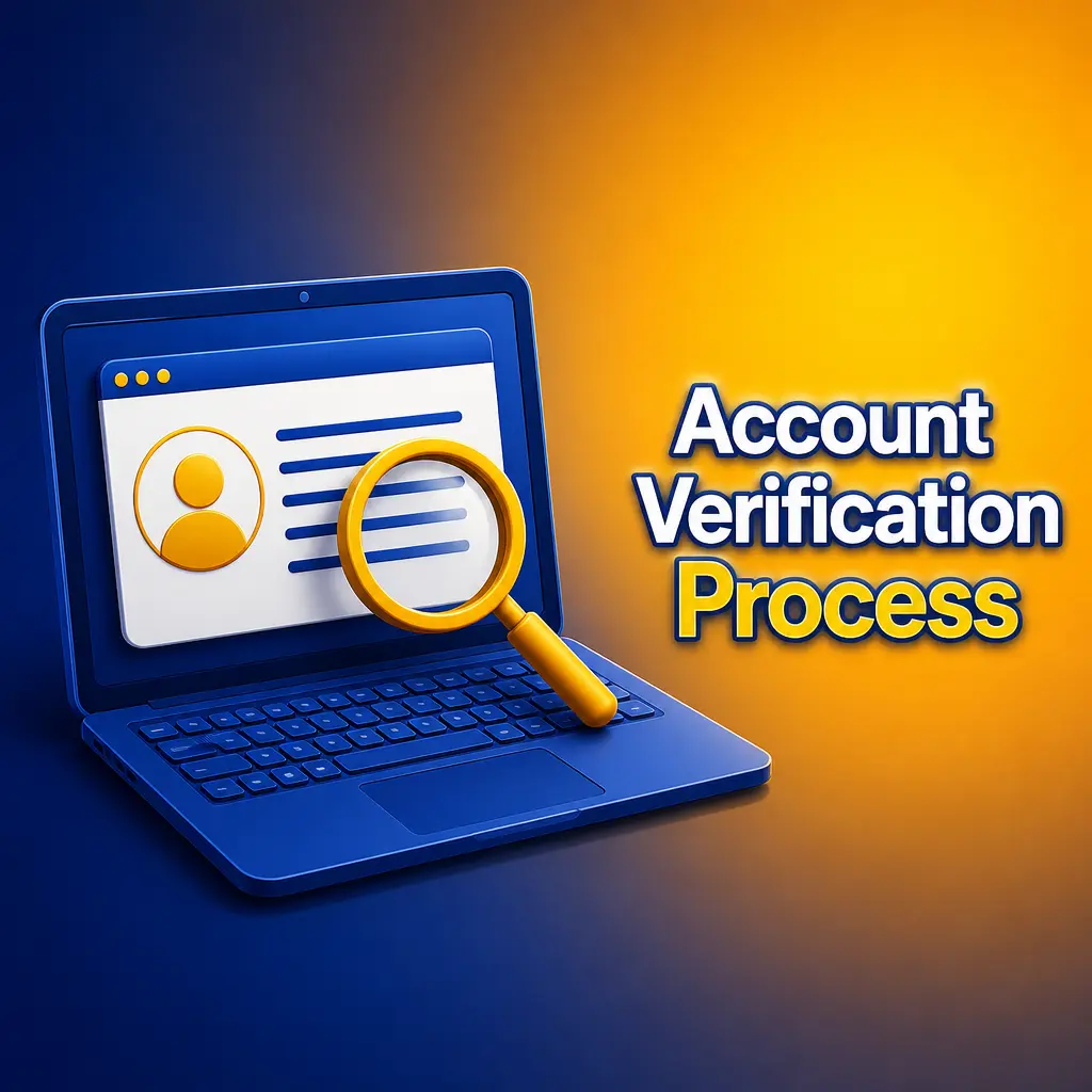 KYC account verification process showing identity, address, and payment method document submission steps for UK players