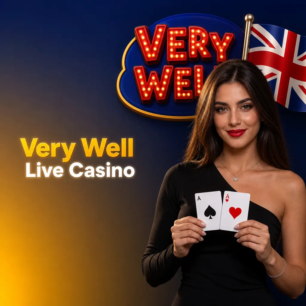 Very Well Casino live dealer table with HD video stream showing real human dealer and roulette wheel